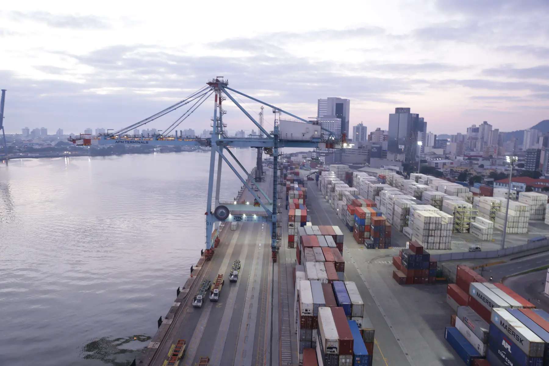 Vista aérea do Porto de Itajaí — Santa Catarina